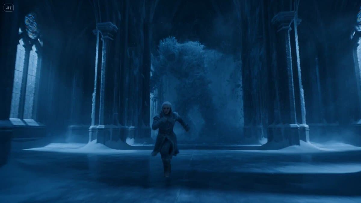 Frozen Cathedral Chase Sequence
