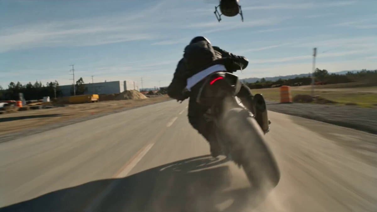 High-Speed Motorcycle Action