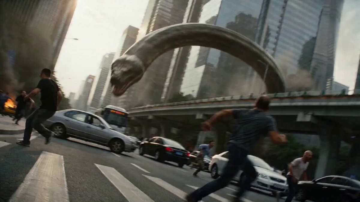 Epic Battle Between Giant Python and Chinese Dragon