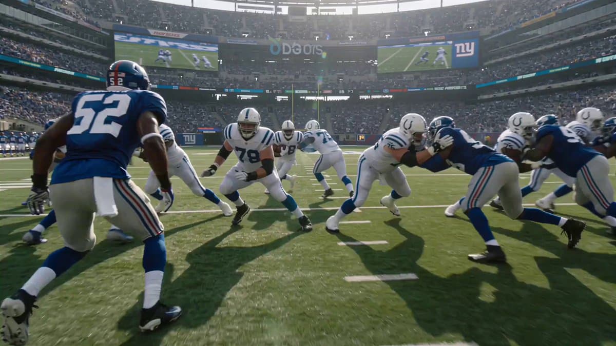 Hyper-realistic Football Action Shot Video