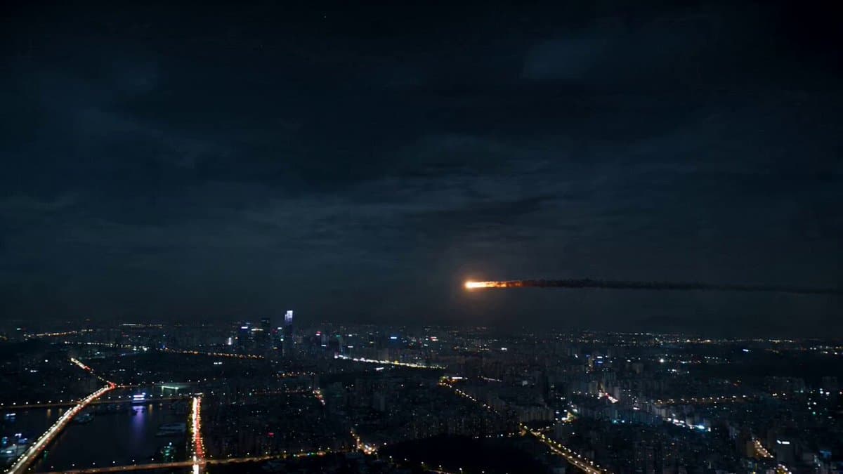 Asteroid City Impact Scene