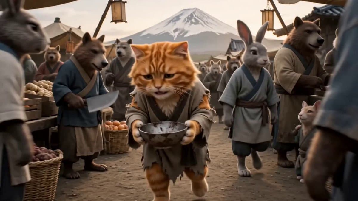 Monk Cat Wuxia Comedy