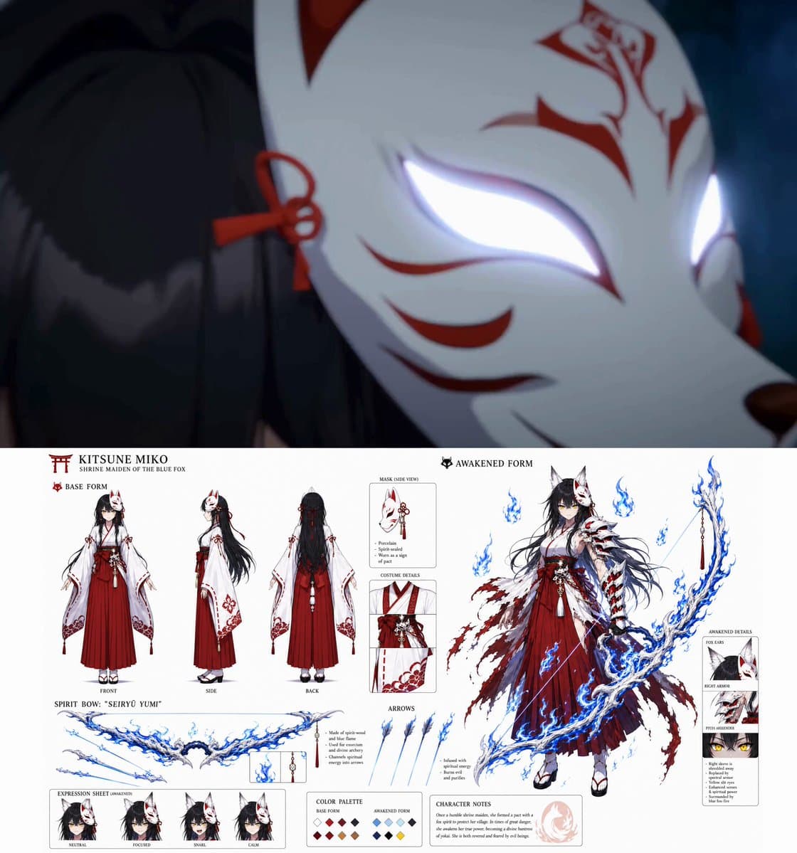 Nine-Tailed Fox Divine Bow Transformation