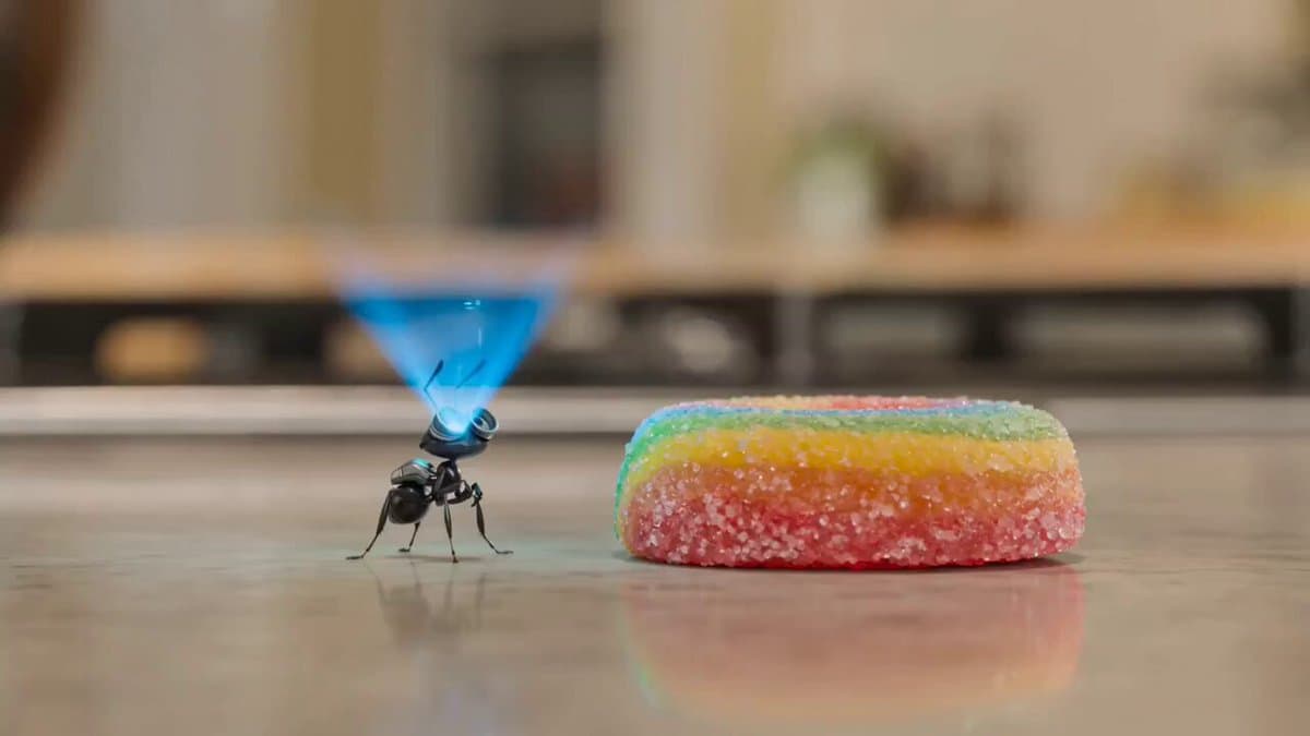 Animated mission of Barnaby the robot ant