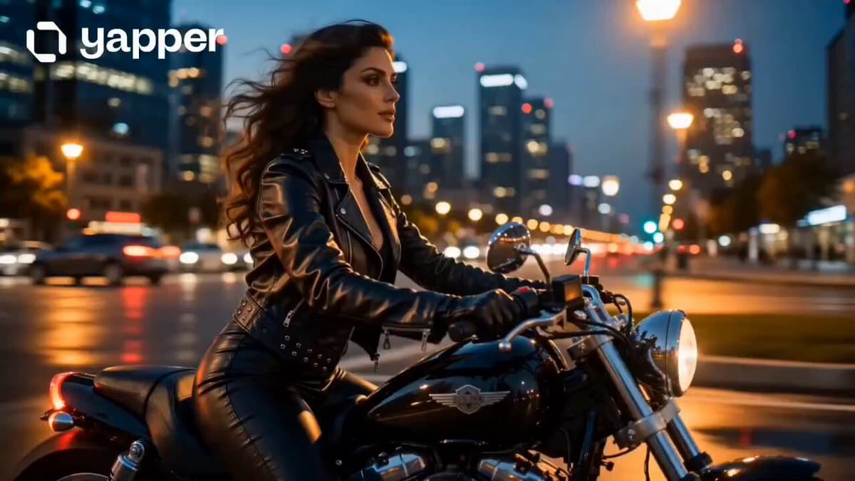 Cinematic Motorbike Ride at Dusk