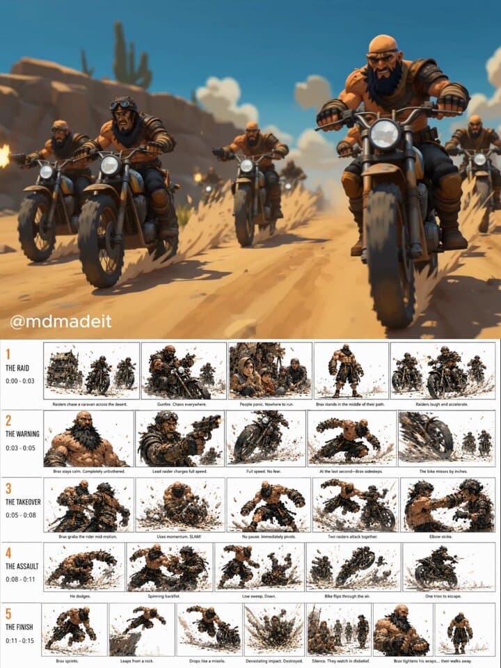 Post-Apocalyptic Desert Action Sequence
