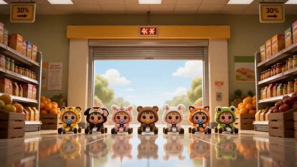 Chibi Baby Go-Kart Race Montage