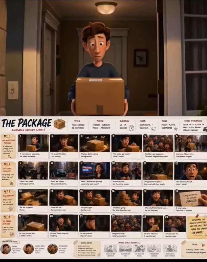 Pixar-Style 3D Animated Comedy Short