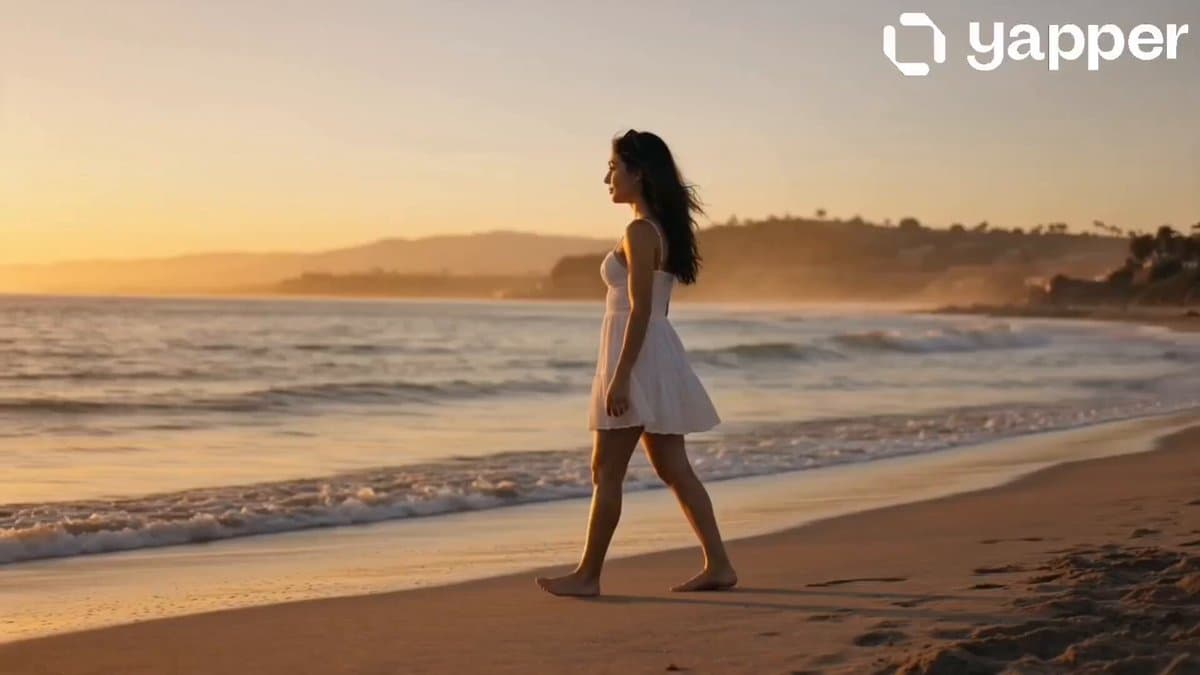 Serene Beach Golden Hour