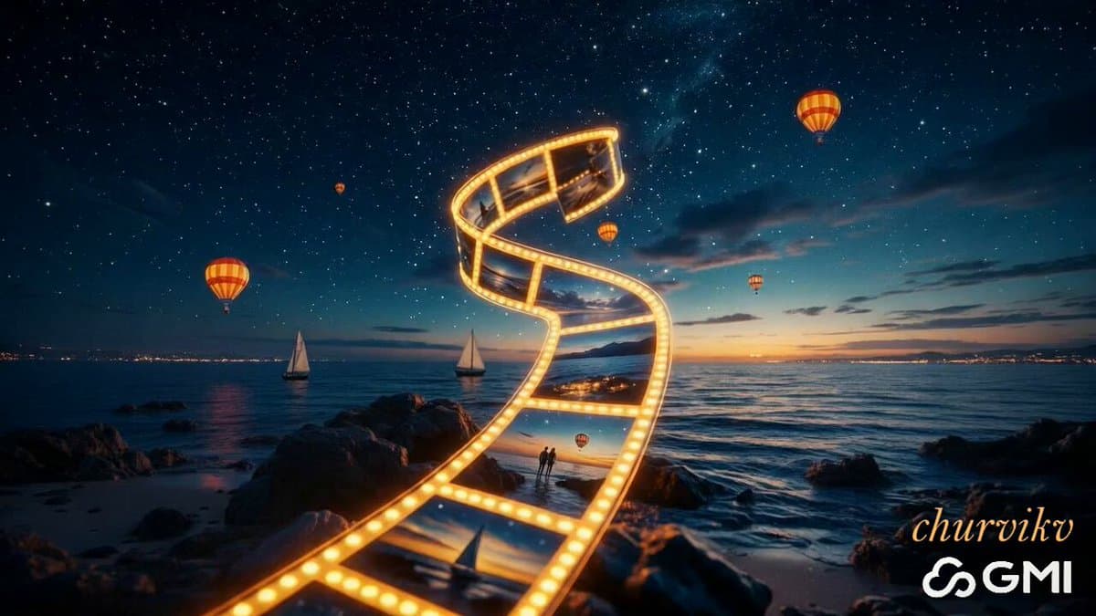 Romantic Film Strip Ocean Memories