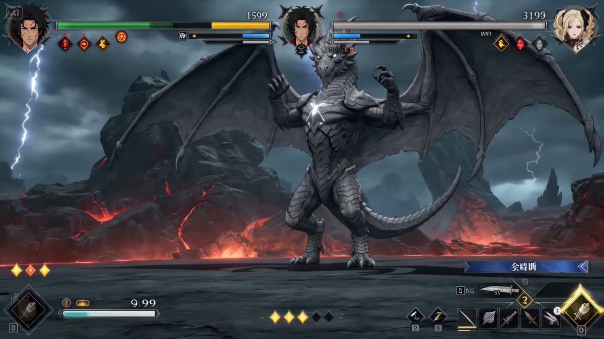 High-End RPG Boss Battle Sequence