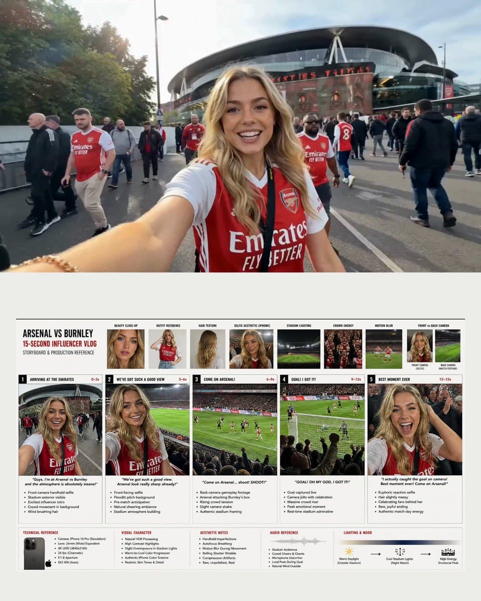 Arsenal Football Stadium Influencer Vlog