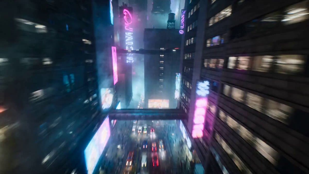 Cyberpunk Urban Runner Animation