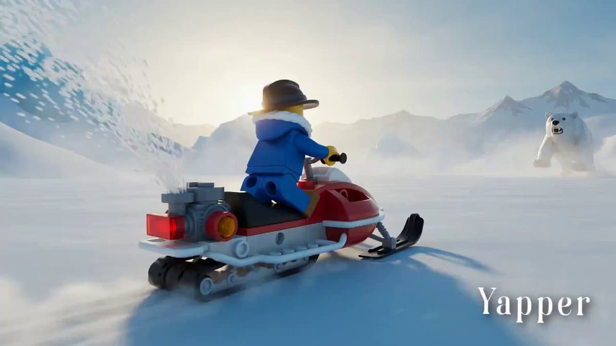 Lego Explorer Chased by Polar Bear