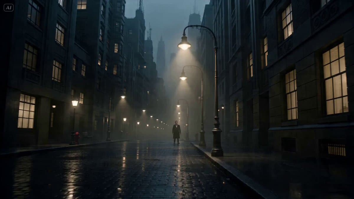 Noir Sci-Fi City Single-Shot