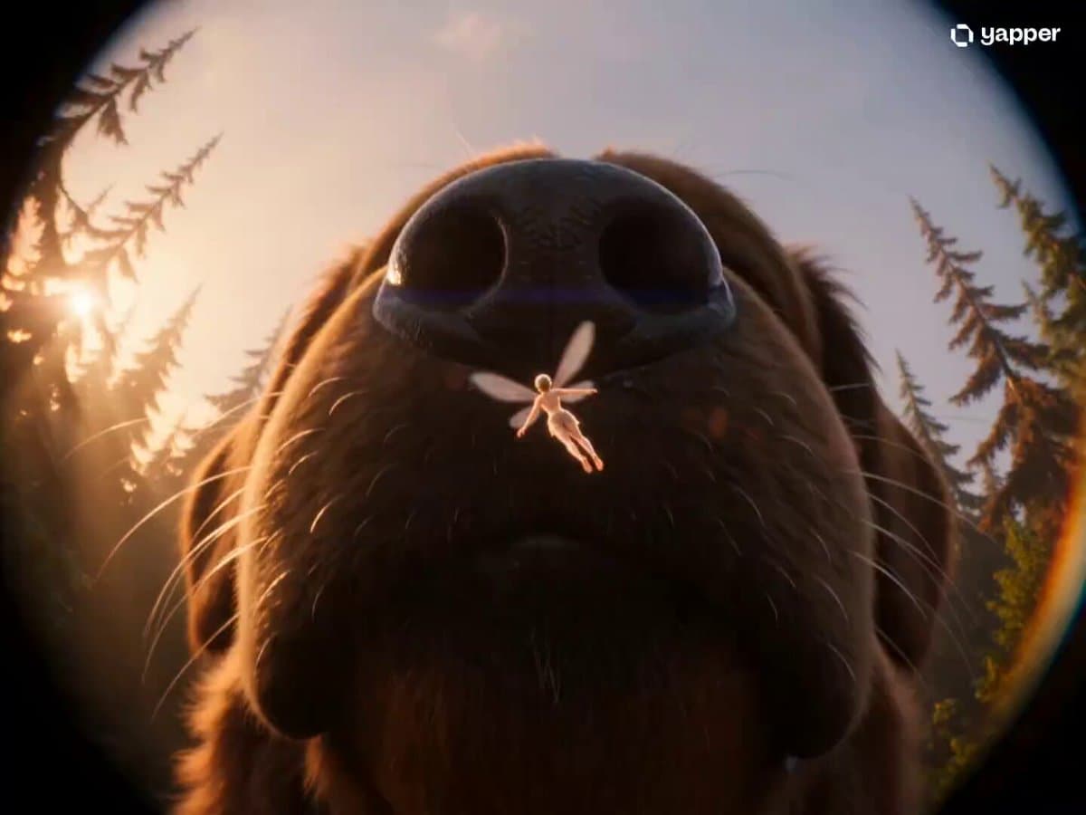 Fairy and Puppy Macro Perspective Structured Prompt
