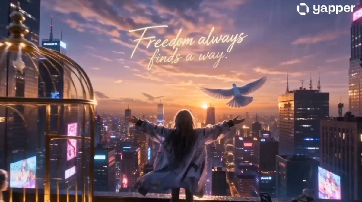Cyberpunk Neon Cage Freedom Story