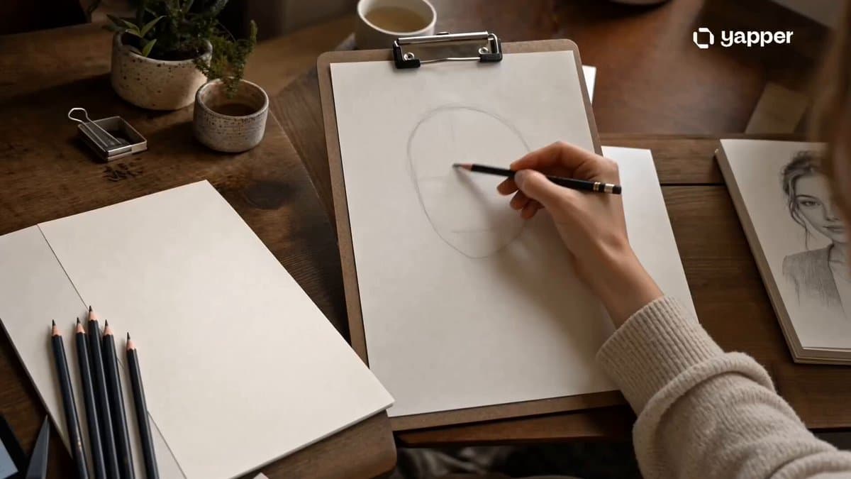 Pencil Sketch Portrait Living Timelapse