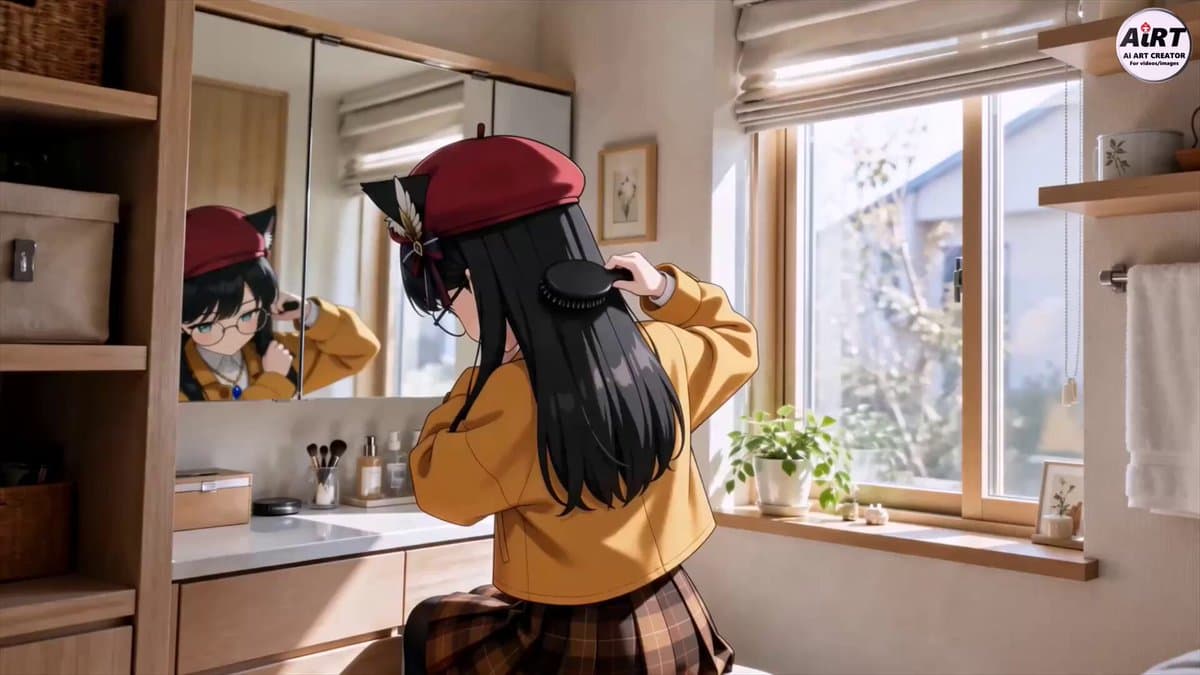 Anime character makeup routine