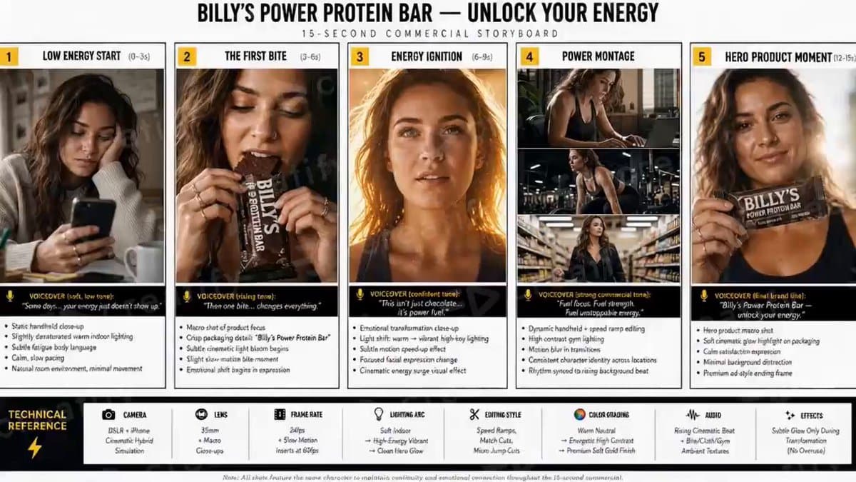 Protein Bar Transformation Commercial