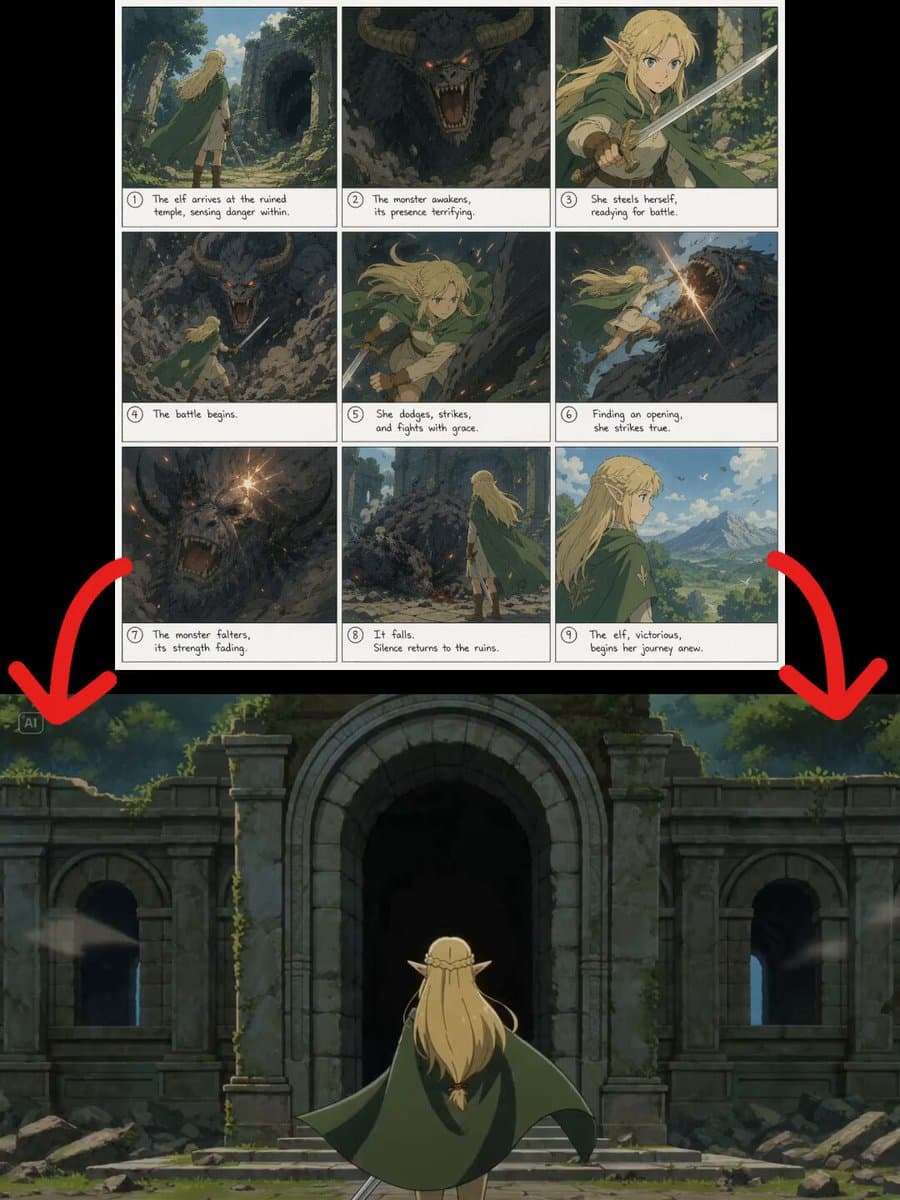 Fantasy Animation from Storyboard