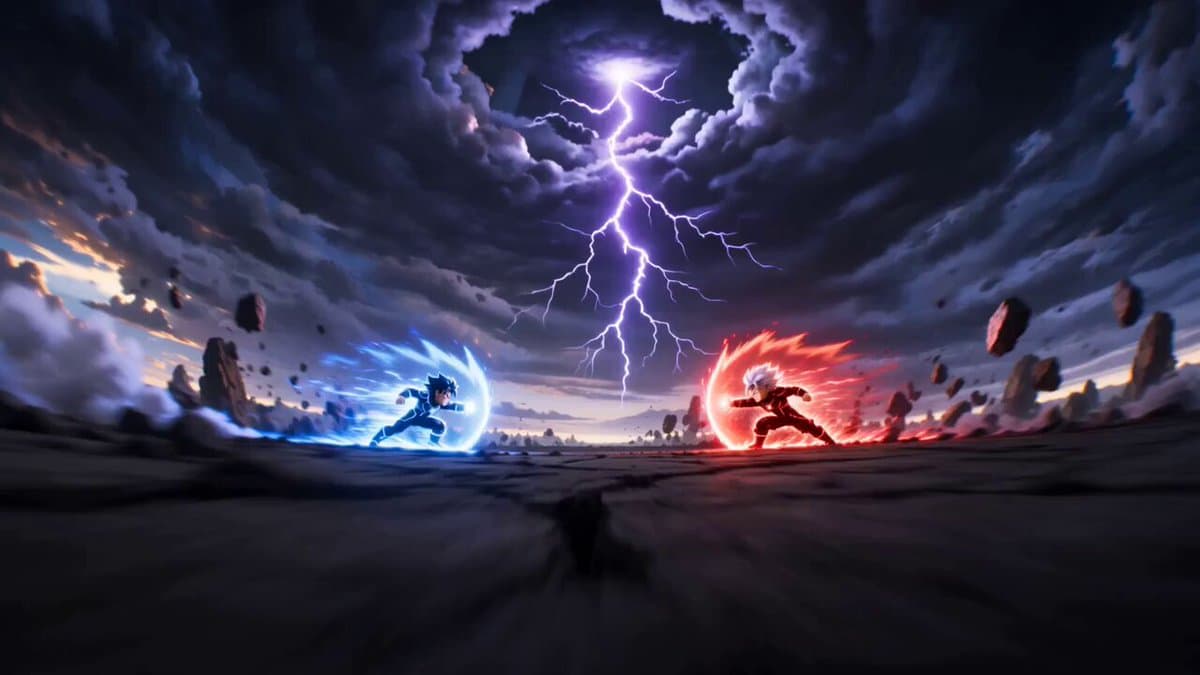 Cartoon Fight Scene Animation Frame