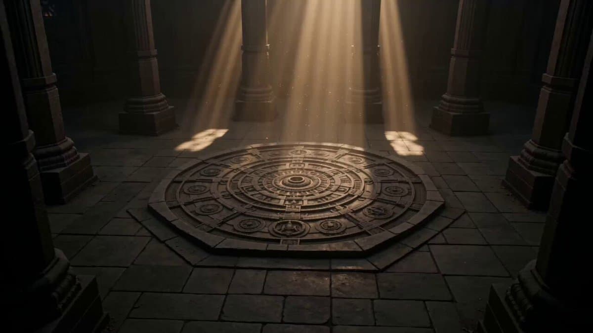 Cinematic Temple Mandala Descent
