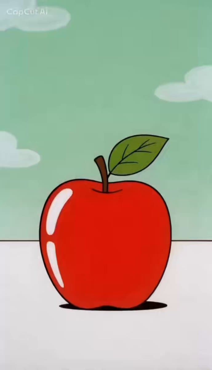 Retro Anime Apple Splitting Cat Dance