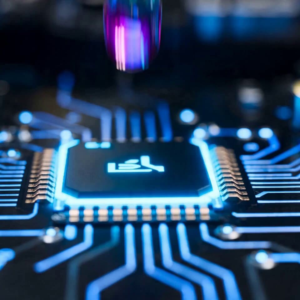 Neon Circuit Board Sequence