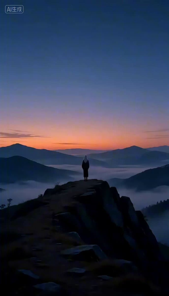 Melancholic Mountain Woman Video Prompt
