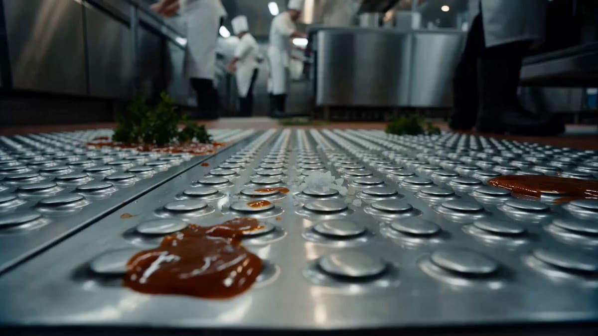 Commercial Kitchen Impossible Camera Move Prompt