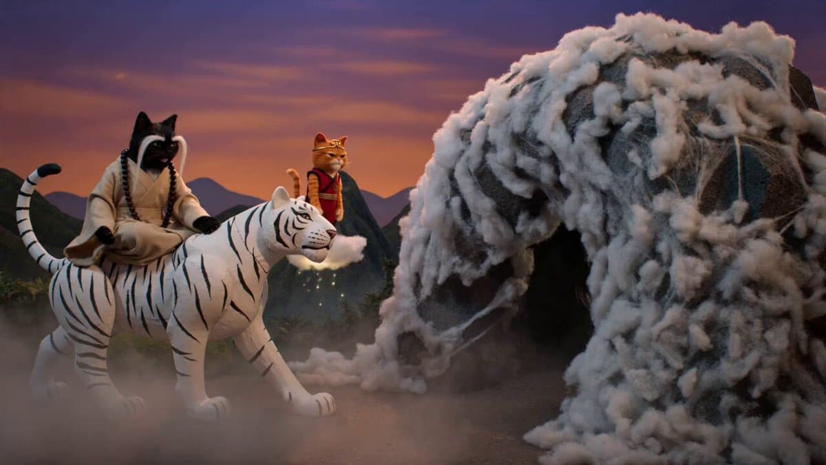 Cinematic Wuxia-Comedy with Cats