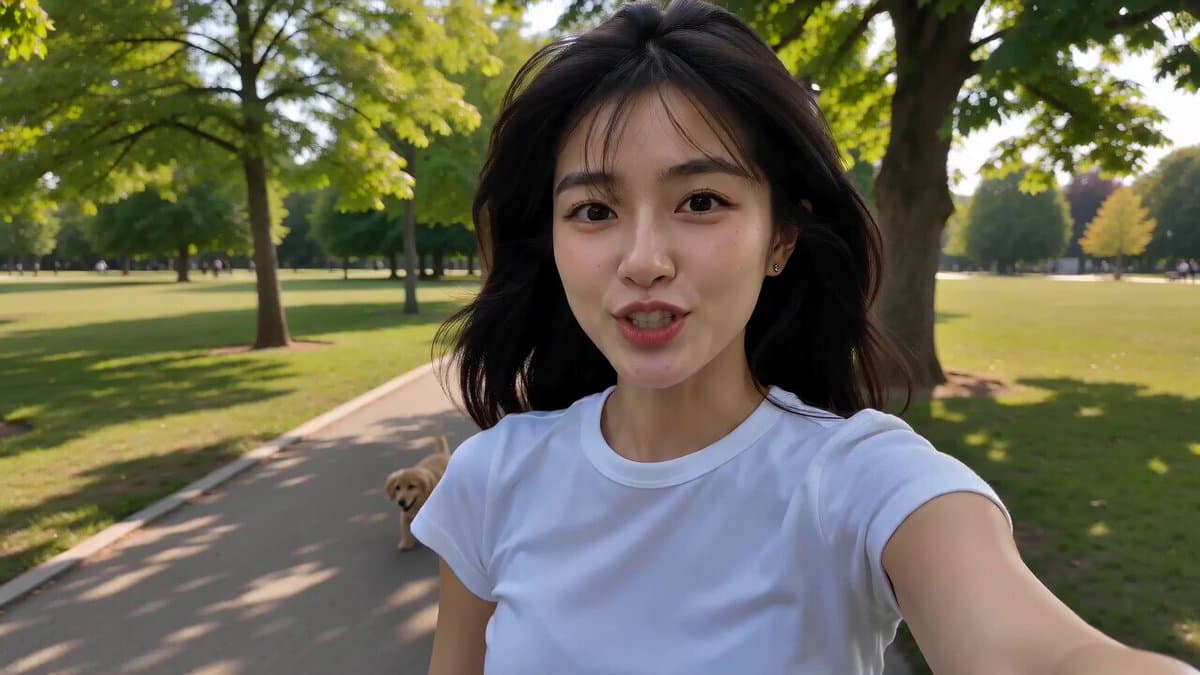 Realistic Smartphone Selfie Vlog Interaction