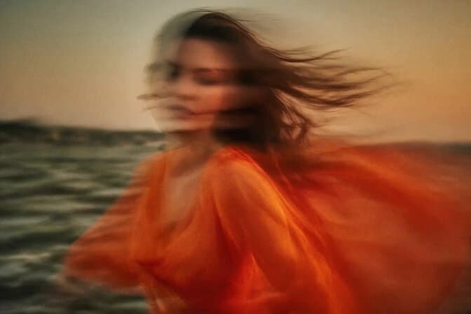 High-Fashion Motion Blur Portrait