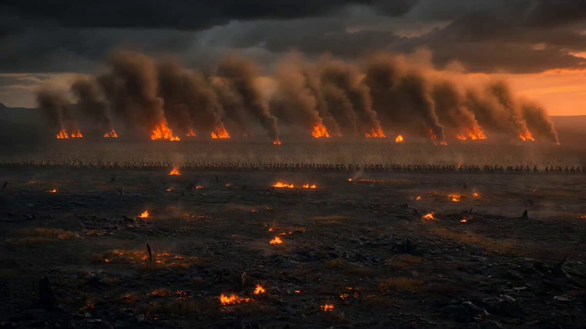 Dark Fantasy Volcanic War Sequence